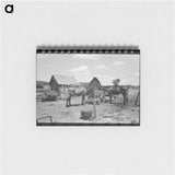 アートメモ帳-Barber Pole, Plentywood, Montana
 - ラッセル リー Memo.