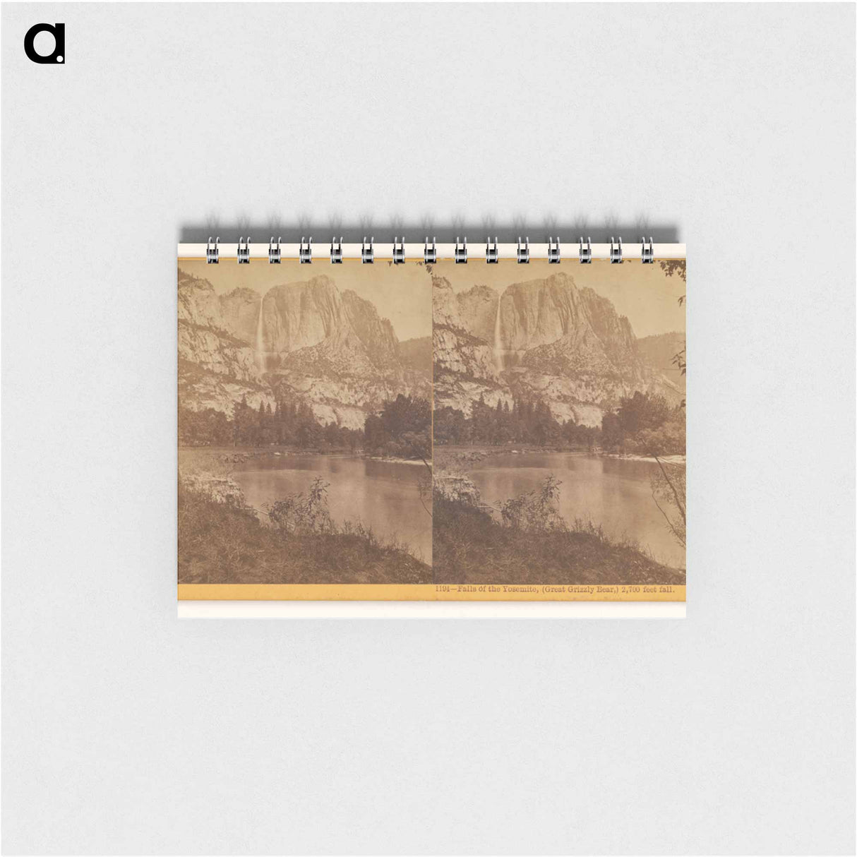 アートメモ帳-Falls of the Yosemite (Great Grizzly Bear)
 - エドワード マイブリッジ Memo.