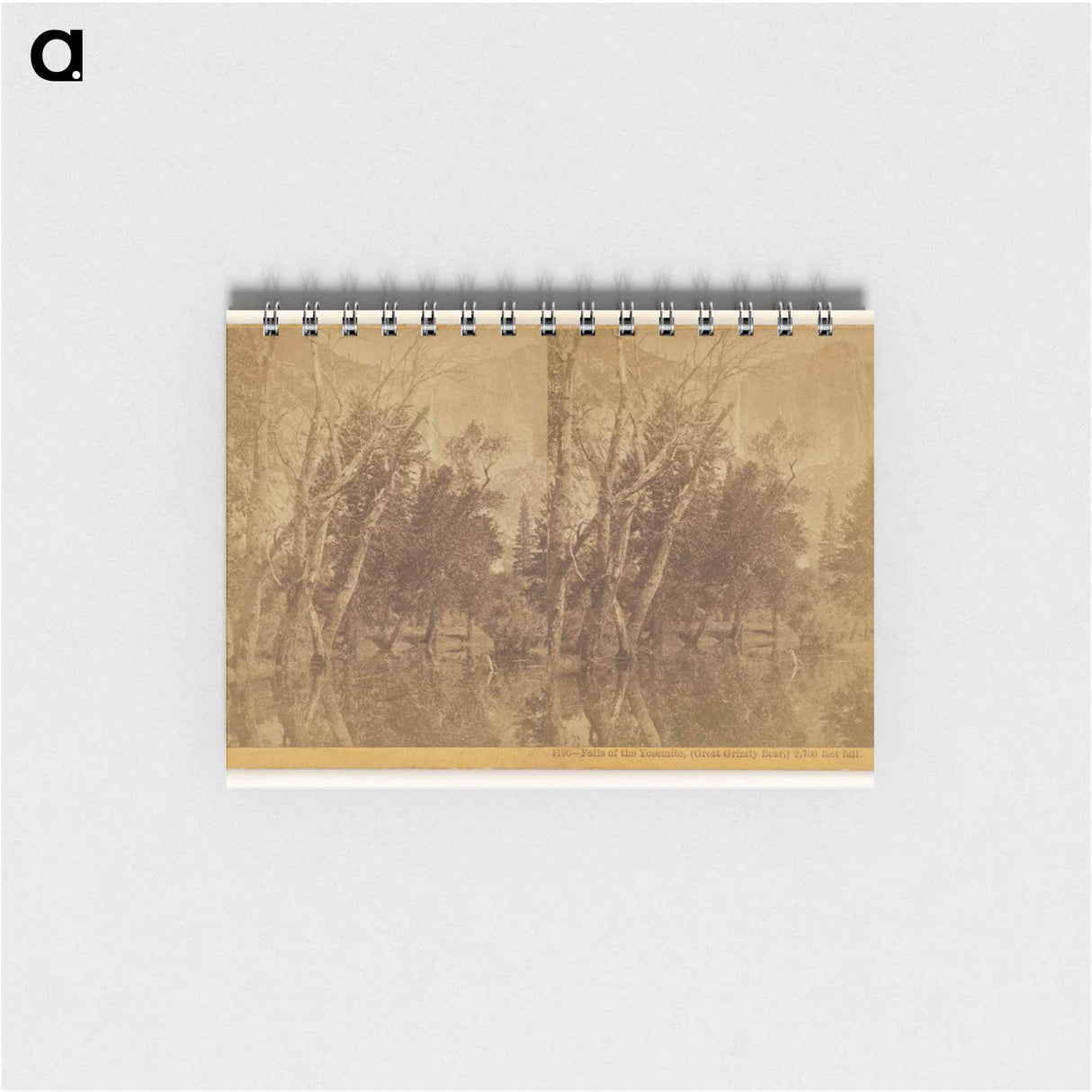 アートメモ帳-Falls of the Yosemite (Great Grizzly Bear)
 - エドワード マイブリッジ Memo.