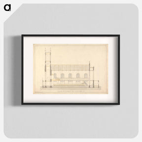 アートポスター-Design for a Chapel at Enfield: Longitudinal Section
 - イェール大学アートギャラリー Poster.