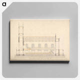アートパネル-Design for a Chapel at Enfield: Longitudinal Section
 - イェール大学アートギャラリー Canvas.