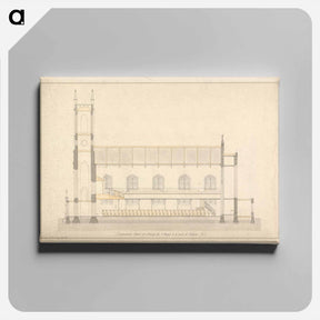 アートパネル-Design for a Chapel at Enfield: Longitudinal Section
 - イェール大学アートギャラリー Canvas.