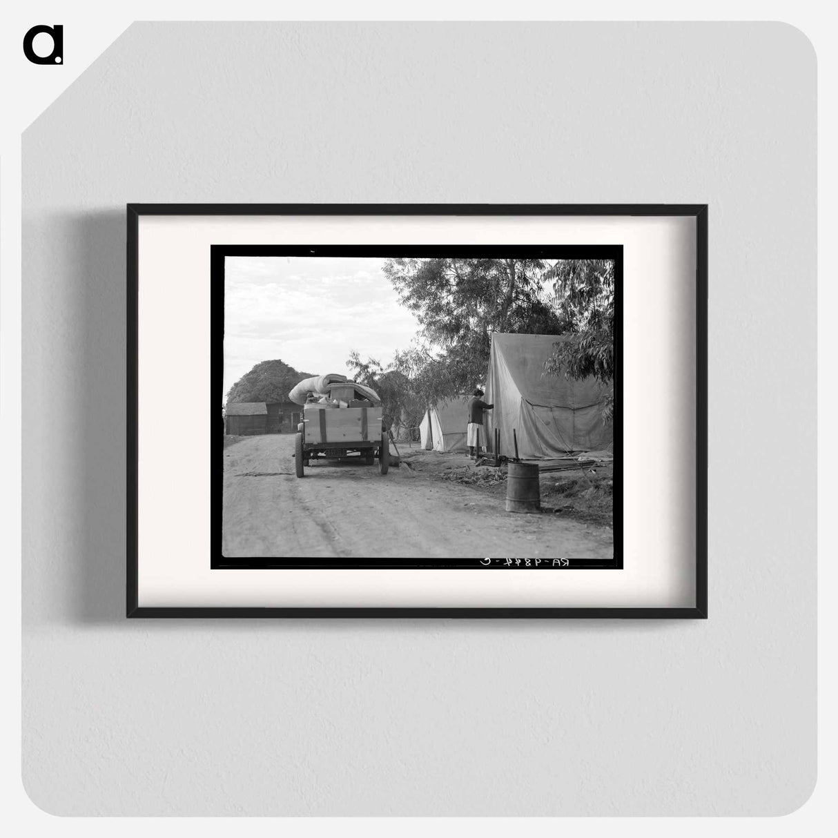 Cotton camp near Exeter, California - Dorothea Lange Poster.