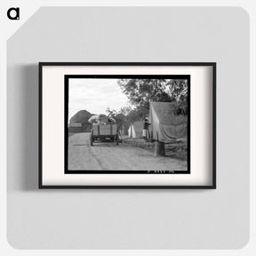 アートポスター-Cotton camp near Exeter, California - ドロテア ラング Poster.