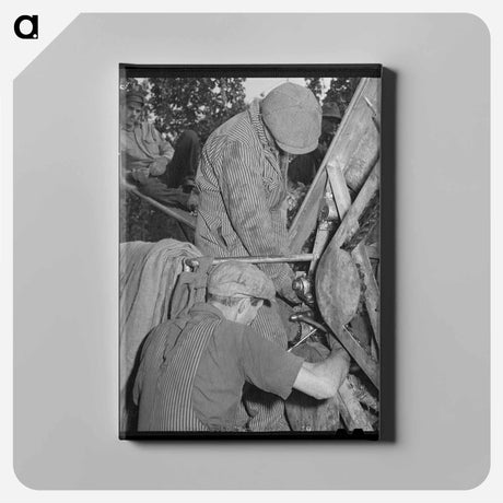 アートパネル-Portable-Type Hop Picker
 - ラッセル リー Canvas.