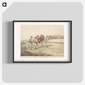 アートポスター-Qualified Horses and Unqualified Riders: Returning Home in Triumph. He Disdain'd a Slothful Easey Life; so Took to Hunting
 - イェール大学アートギャラリー Poster.