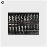 アートポストカード-Woman with Bowl Ascending Stairs
 - エドワード マイブリッジ Postcard.