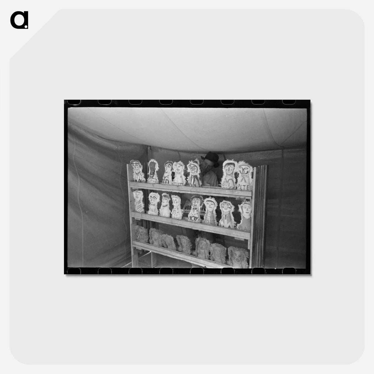 アートポストカード-Fiesta Booth, Taos
 - ラッセル リー Postcard.