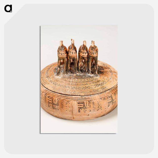 アートポストカード-Attic Geometric Horse Pyxis
 - バーンズ・コレクション Postcard.