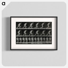アートポスター-Man Pulling a Roller
 - エドワード マイブリッジ Poster.