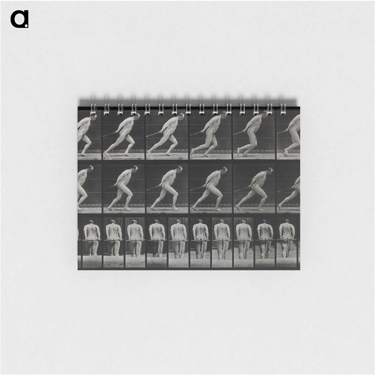 アートメモ帳-Man Pulling a Roller
 - エドワード マイブリッジ Memo.