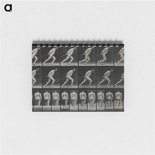 アートメモ帳-Man Pulling a Roller
 - エドワード マイブリッジ Memo.