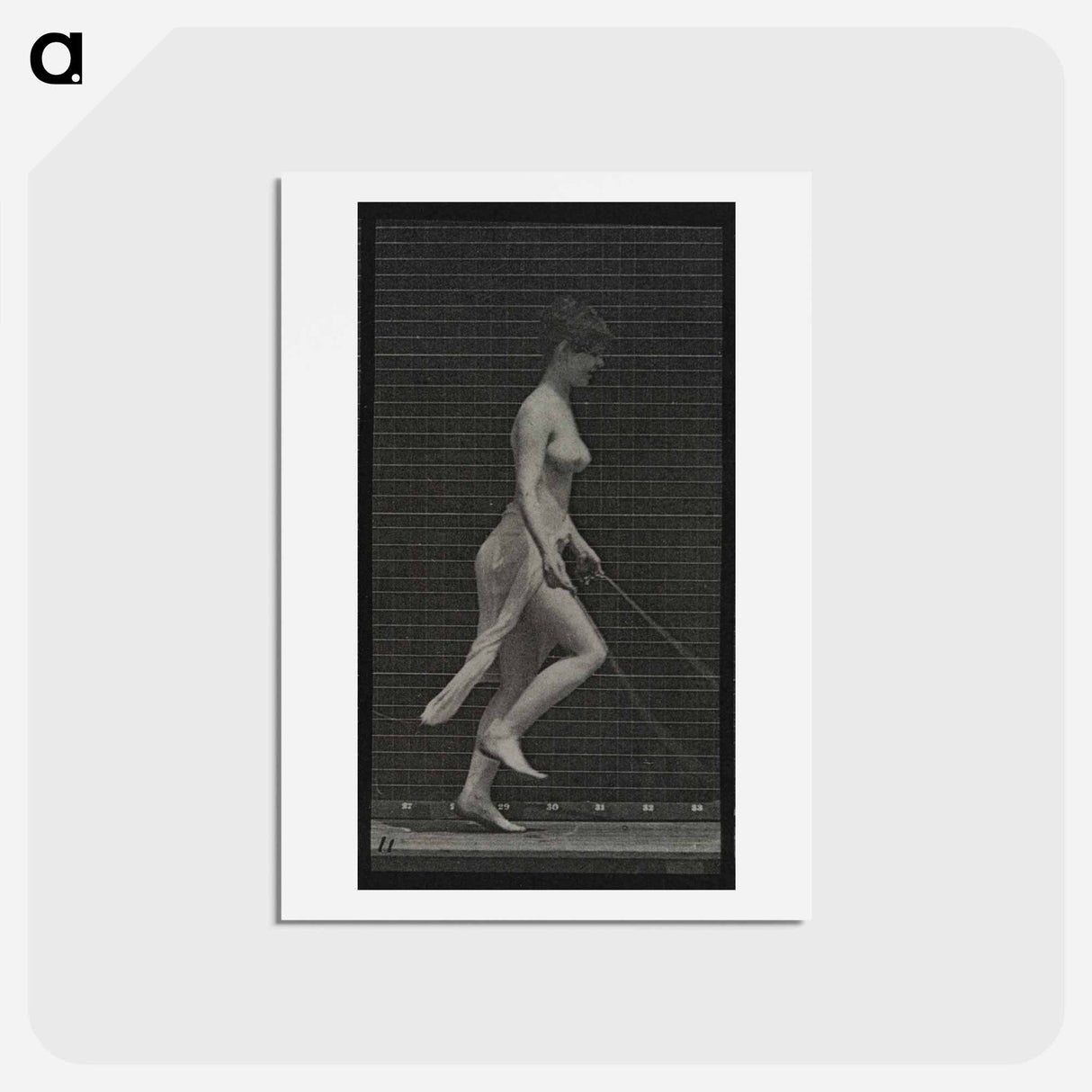 アートポストカード-Skipping Woman
 - エドワード マイブリッジ Postcard.