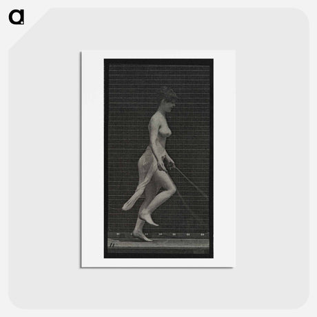 アートポストカード-Skipping Woman
 - エドワード マイブリッジ Postcard.