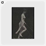 アートポストカード-Skipping Woman
 - エドワード マイブリッジ Postcard.