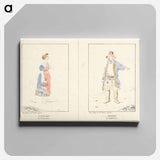アートパネル-Paysanne de Cracouie; Paysan de Kalmieux
 - イェール大学アートギャラリー Canvas.
