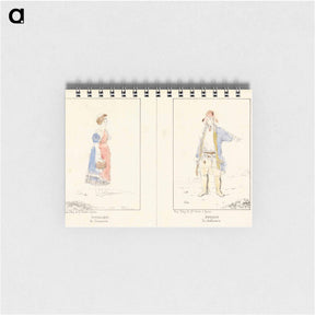 アートメモ帳-Paysanne de Cracouie; Paysan de Kalmieux
 - イェール大学アートギャラリー Memo.