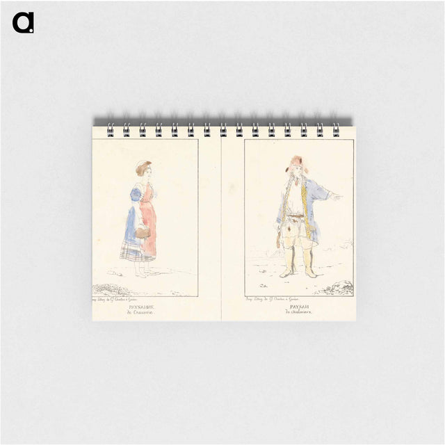 アートメモ帳-Paysanne de Cracouie; Paysan de Kalmieux
 - イェール大学アートギャラリー Memo.