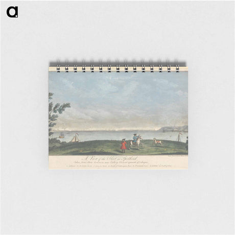 アートメモ帳-A View of the Fleet at Spithead, Taken from Stone Common near Exbury Distant upwards of 3 Leagues
 - イェール大学アートギャラリー Memo.