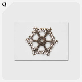 アートポストカード-Rosette Plaque for Furniture Pull
 - バーンズ・コレクション Postcard.