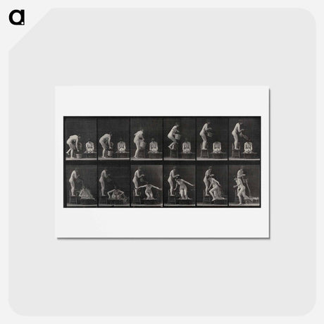 アートポストカード-The Water Pour
 - エドワード マイブリッジ Postcard.