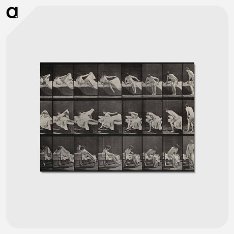 アートポストカード-Woman Emerging
 - エドワード マイブリッジ Postcard.