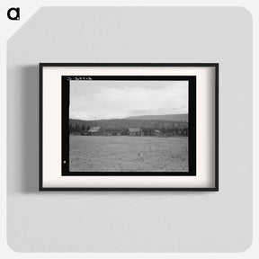 アートポスター-Partially-developed stump ranch seen across cleared grain field - ドロテア ラング Poster.