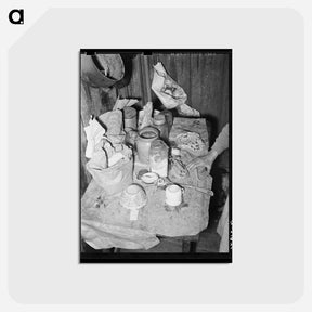 アートポストカード-Mexican Table and Hand
 - ラッセル リー Postcard.