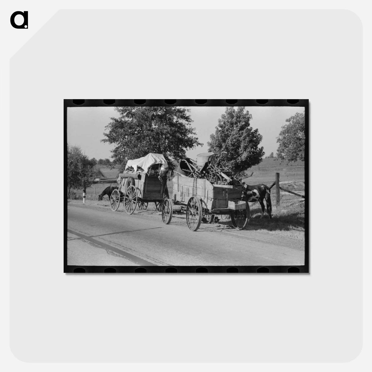 アートポストカード-Roadside Rest
 - ラッセル リー Postcard.