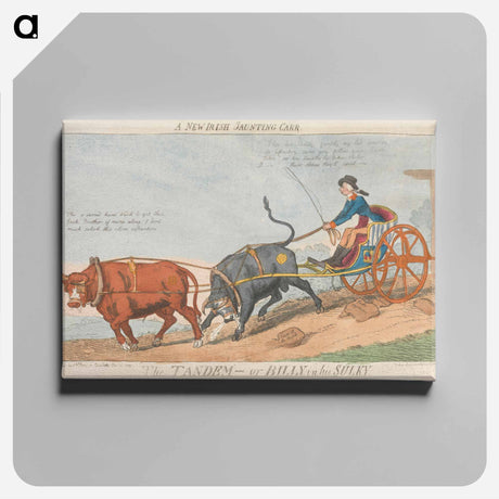 アートパネル-A New Irish Jaunting Carr. The Tandem - or Billy in His Sulky
 - イェール大学アートギャラリー Canvas.