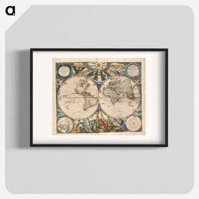 アートポスター-Orbis Terrarum Nova et Accuratissima Tabula
 - ボストン公共図書館 Poster.