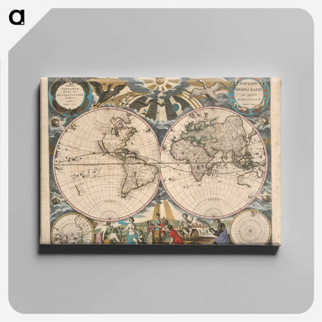 アートパネル-Orbis Terrarum Nova et Accuratissima Tabula
 - ボストン公共図書館 Canvas.