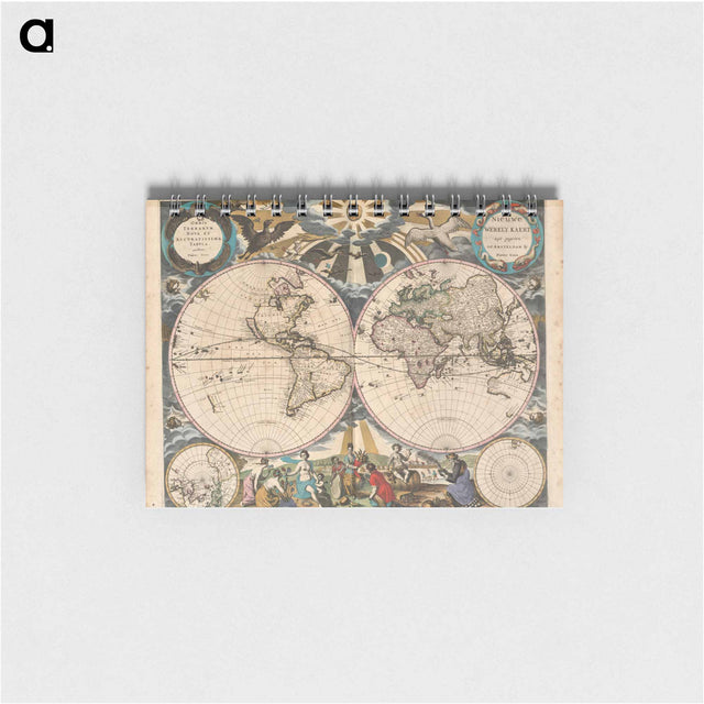 アートメモ帳-Orbis Terrarum Nova et Accuratissima Tabula
 - ボストン公共図書館 Memo.