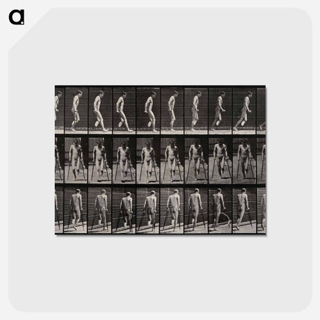 アートポストカード-Amputee on Crutches
 - エドワード マイブリッジ Postcard.