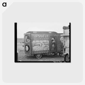 アートポストカード-Circus Wagon, Alger, Montana
 - ラッセル リー Postcard.