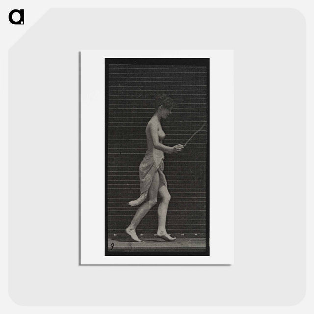 アートポストカード-Skipping Woman
 - エドワード マイブリッジ Postcard.
