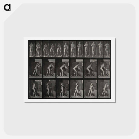アートポストカード-Man Turning a Handle
 - エドワード マイブリッジ Postcard.