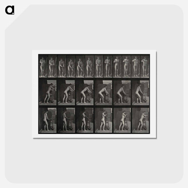 アートポストカード-Man Turning a Handle
 - エドワード マイブリッジ Postcard.