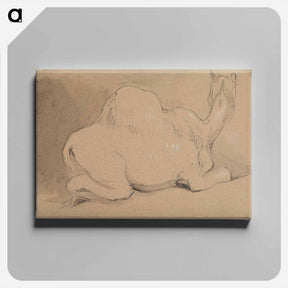 アートパネル-A Camel Resting
 - イェール大学アートギャラリー Canvas.