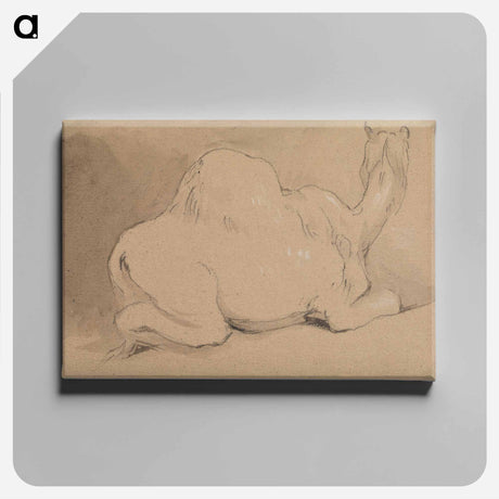 アートパネル-A Camel Resting
 - イェール大学アートギャラリー Canvas.