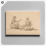 アートパネル-Two Girls Seated
 - イェール大学アートギャラリー Canvas.