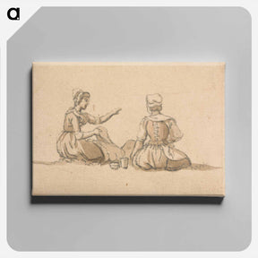 アートパネル-Two Girls Seated
 - イェール大学アートギャラリー Canvas.
