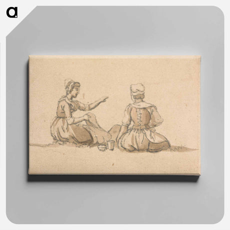 アートパネル-Two Girls Seated
 - イェール大学アートギャラリー Canvas.