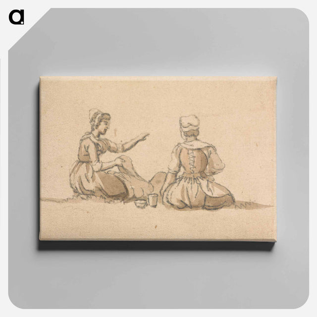 アートパネル-Two Girls Seated
 - イェール大学アートギャラリー Canvas.