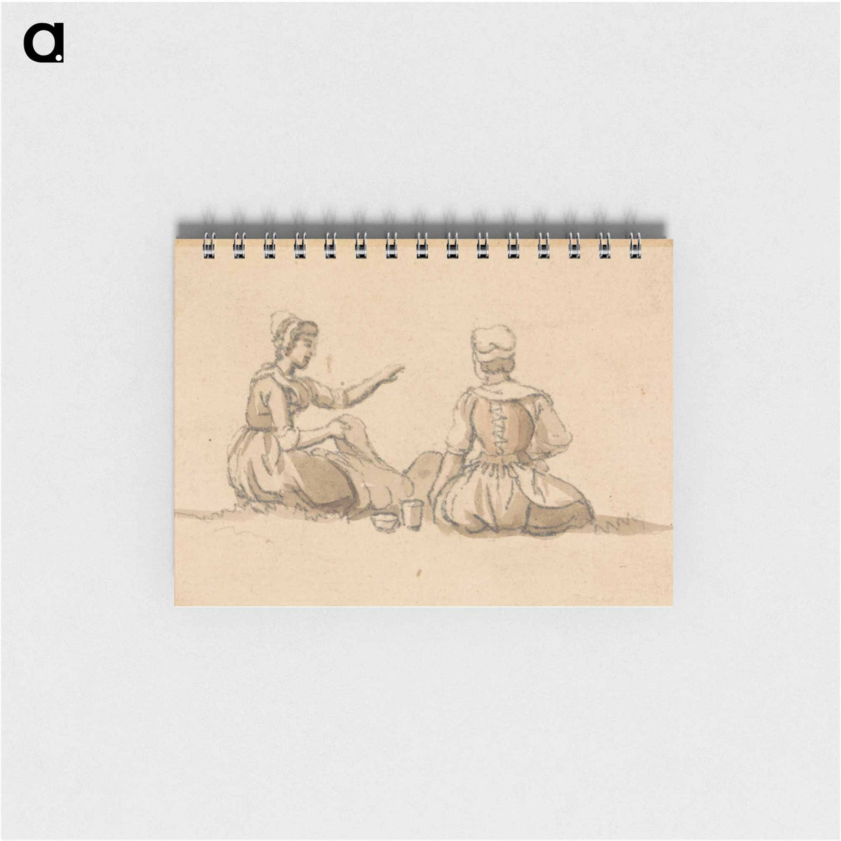 アートメモ帳-Two Girls Seated
 - イェール大学アートギャラリー Memo.