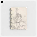 アートメモ帳-Hussar with High Plume in His Helmet, Mounted on a Horse, With High Held Swishing Tail
 - イェール大学アートギャラリー Memo.