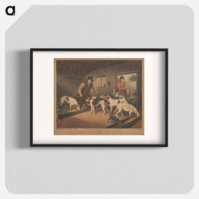 アートポスター-Fox Hunting: Raby Pack / The Earl of Darlington's Fox Hounds in Their Kennel
 - イェール大学アートギャラリー Poster.