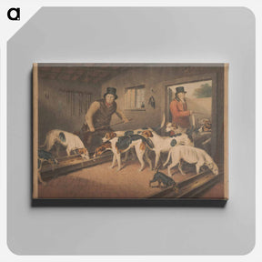 アートパネル-Fox Hunting: Raby Pack / The Earl of Darlington's Fox Hounds in Their Kennel
 - イェール大学アートギャラリー Canvas.