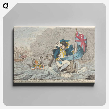 アートパネル-How a Great Admiral, with a Great Fleet, went a Great Way, was Lost a Great While, saw a Great Sight - And then came Home for a Little Water
 - イェール大学アートギャラリー Canvas.