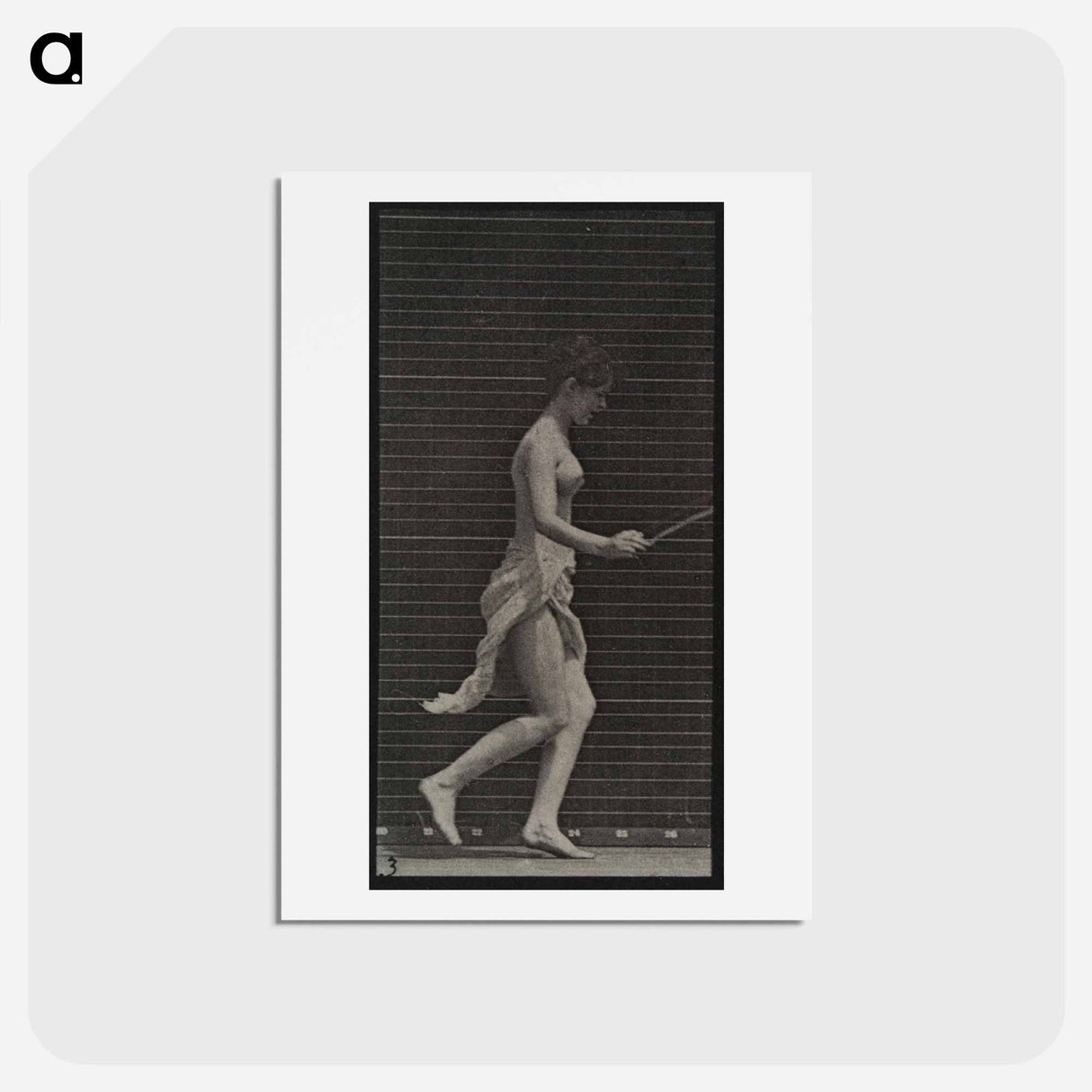 アートポストカード-Skipping Woman
 - エドワード マイブリッジ Postcard.